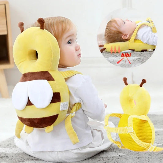 Head Back Protector Baby Protect Pillow Learn Walk Headgear Prevent Injured Safety Pad prevention Fall Cartoon Bee Kids Pillows